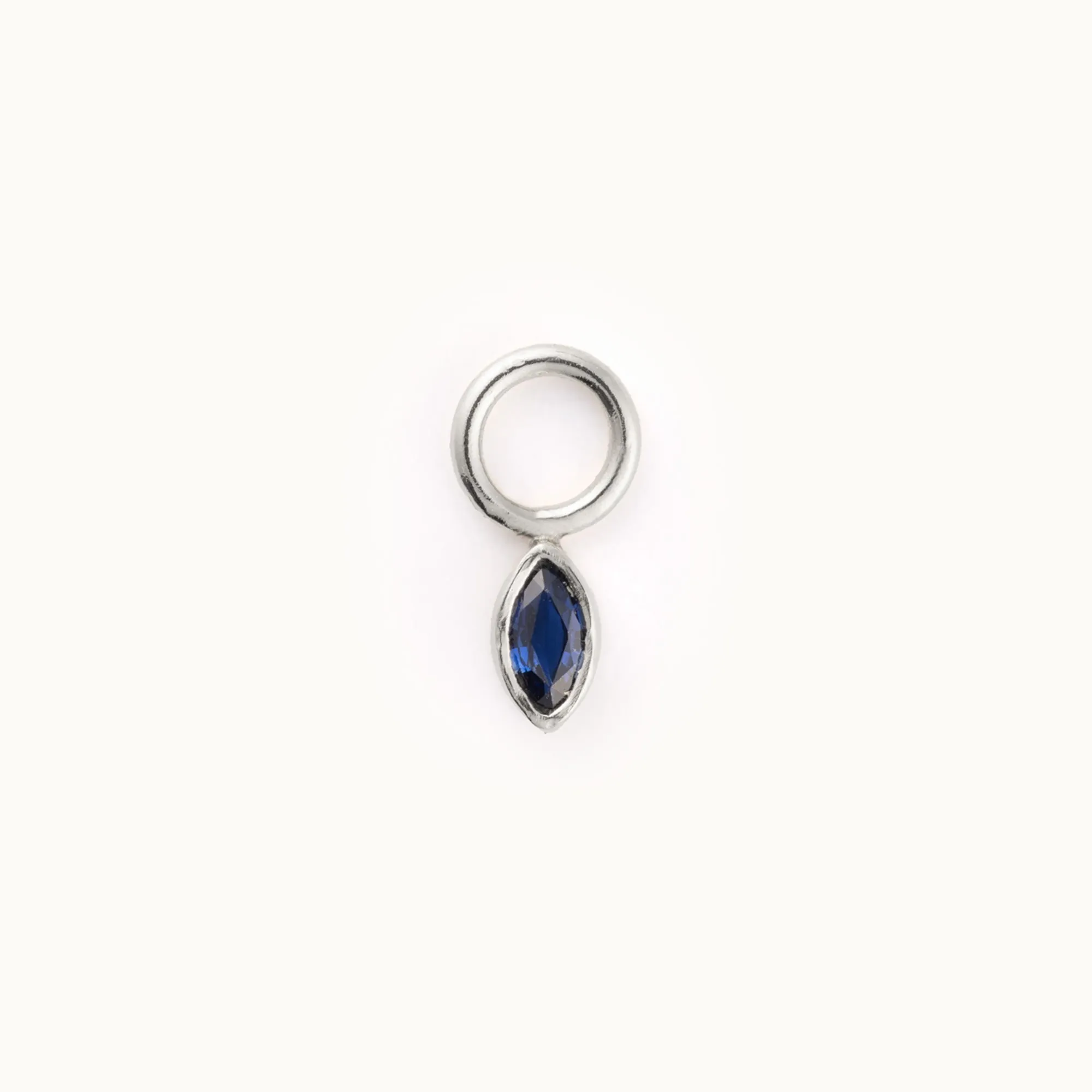Bezel Charm | Sterling Silver
