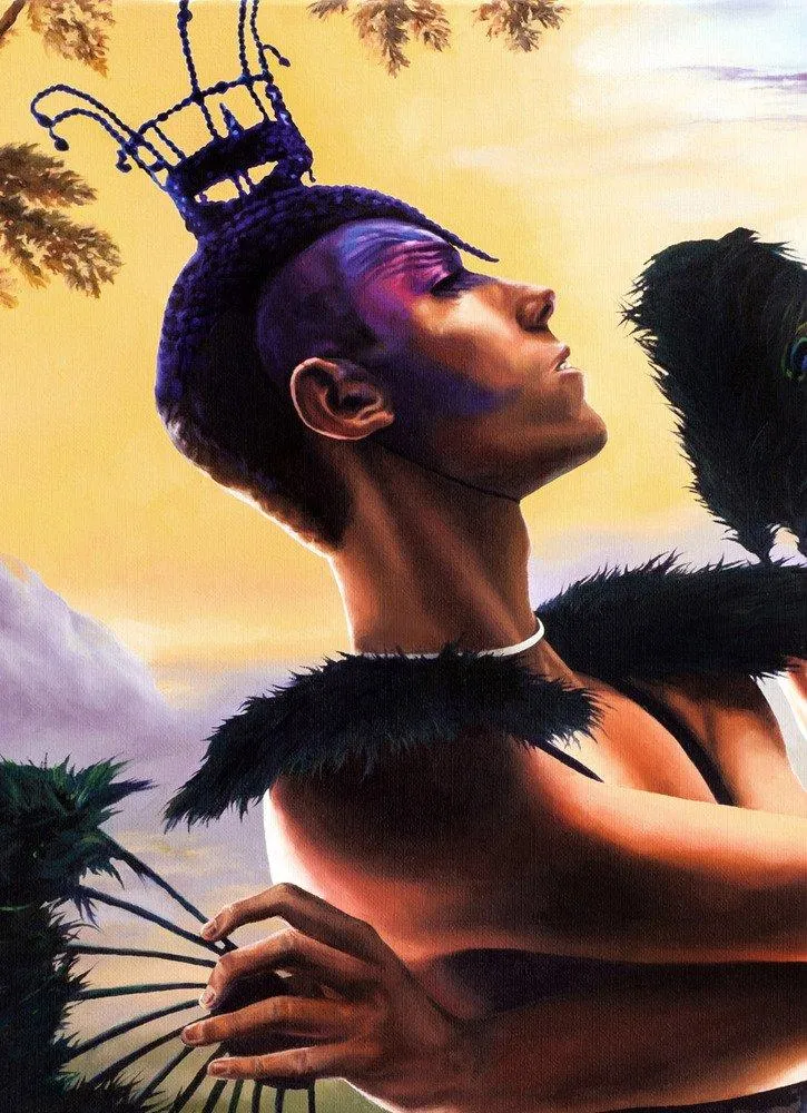 Bird of Paradise painting