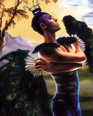 Bird of Paradise painting