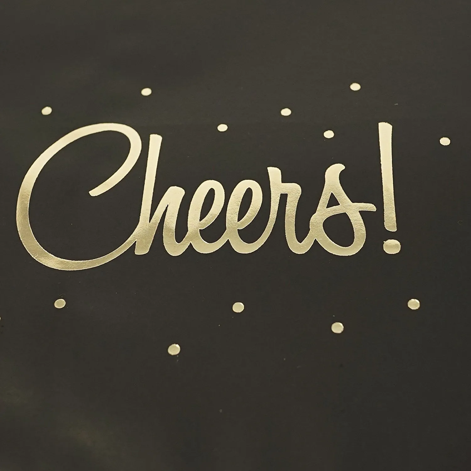 Black and Gold Cheers Party Favor Gift Bags Popcorn Treat Bags- 48 count