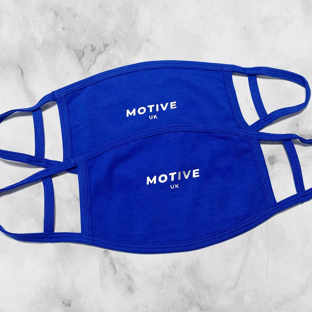 Blue 2 Layer Face Cover (Pack of 2)