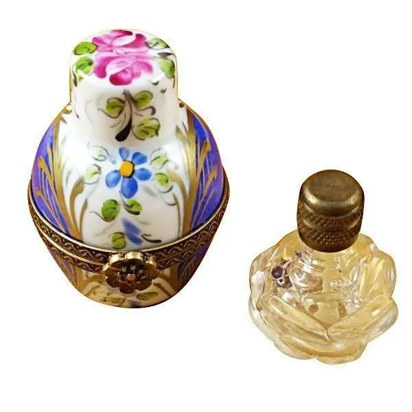 Blue Urn with One Bottle limoges box