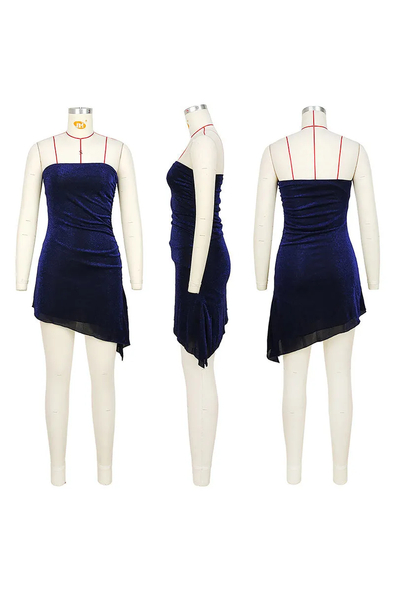 BM0182 Glitter Mini Tube Dress