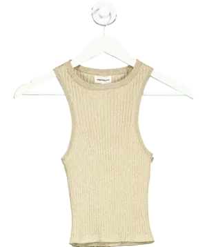 Boldy Love Yourself Metallic Sonya Rib Sweater Tank Top UK S