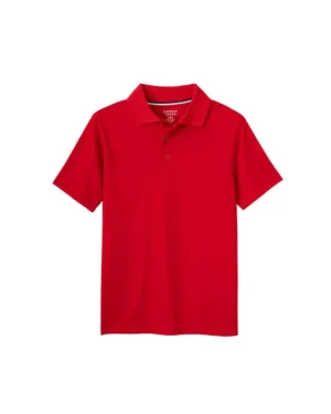 Boys Short Sleeve Sport Polo {Red}