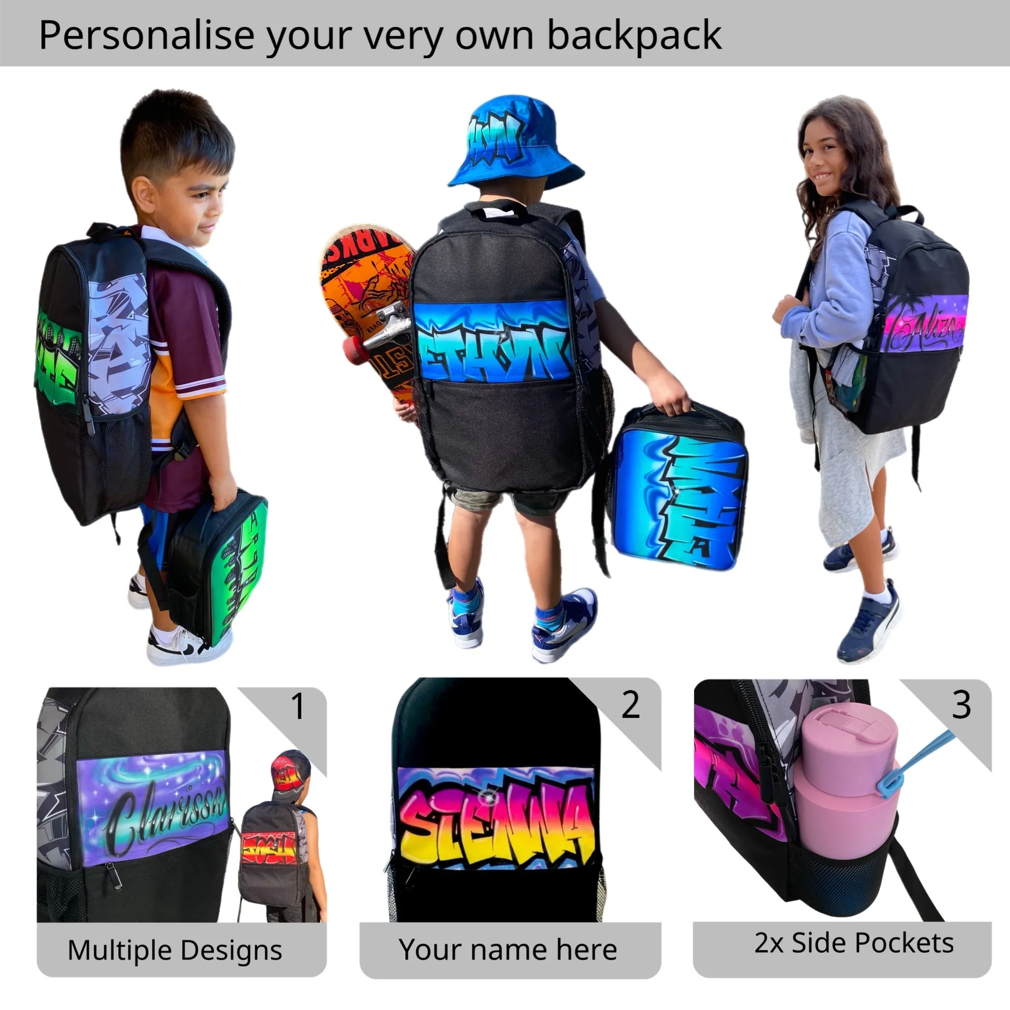 Brickwall Script Style Backpack (18)