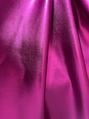 Bright Fuchsia Metallic Spandex Fabric Sample