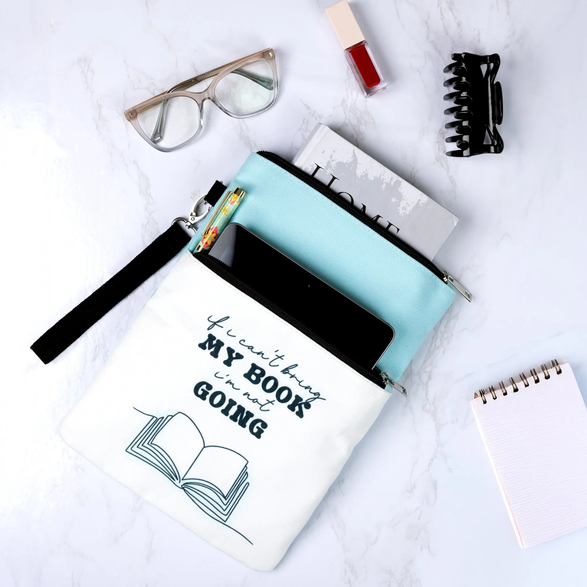 Bring My Book Book/Tablet Sleeve (With Crossbody & Wristlet Straps)