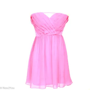 Bubblegum Pink Strapless Dress (Hailey Logan)