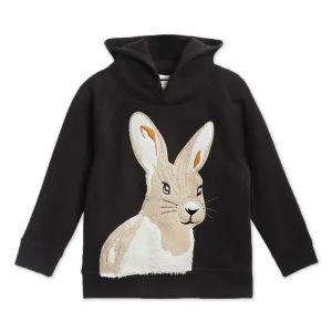 Bunny Applique Hoodie Sweatshirt