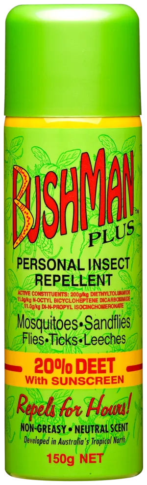 Bushman Plus Insect Repellent Spray with 20% Deet - 50g