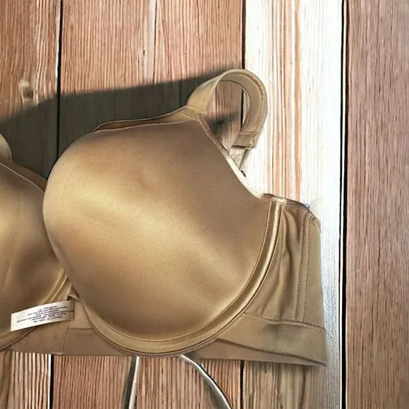 Cacique 44D Full Coverage Bras Lot of 2 Nude Lace Adjustable Straps Women's
