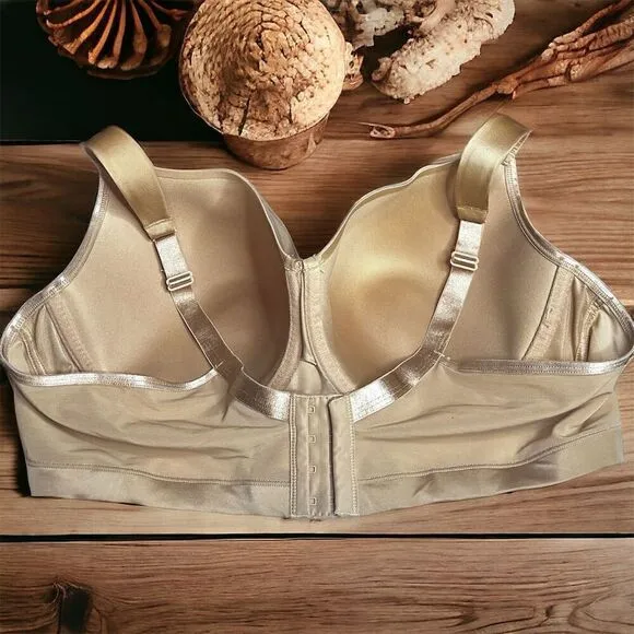 Cacique 44D Full Coverage Bras Lot of 2 Nude Lace Adjustable Straps Women's