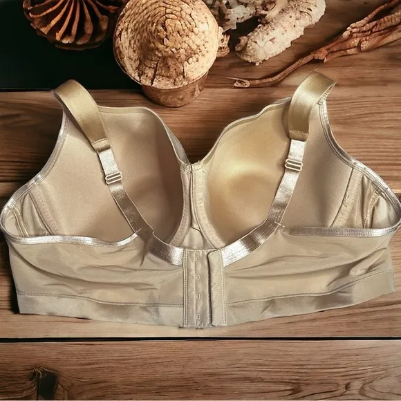 Cacique 44D Full Coverage Bras Lot of 2 Nude Lace Adjustable Straps Women's