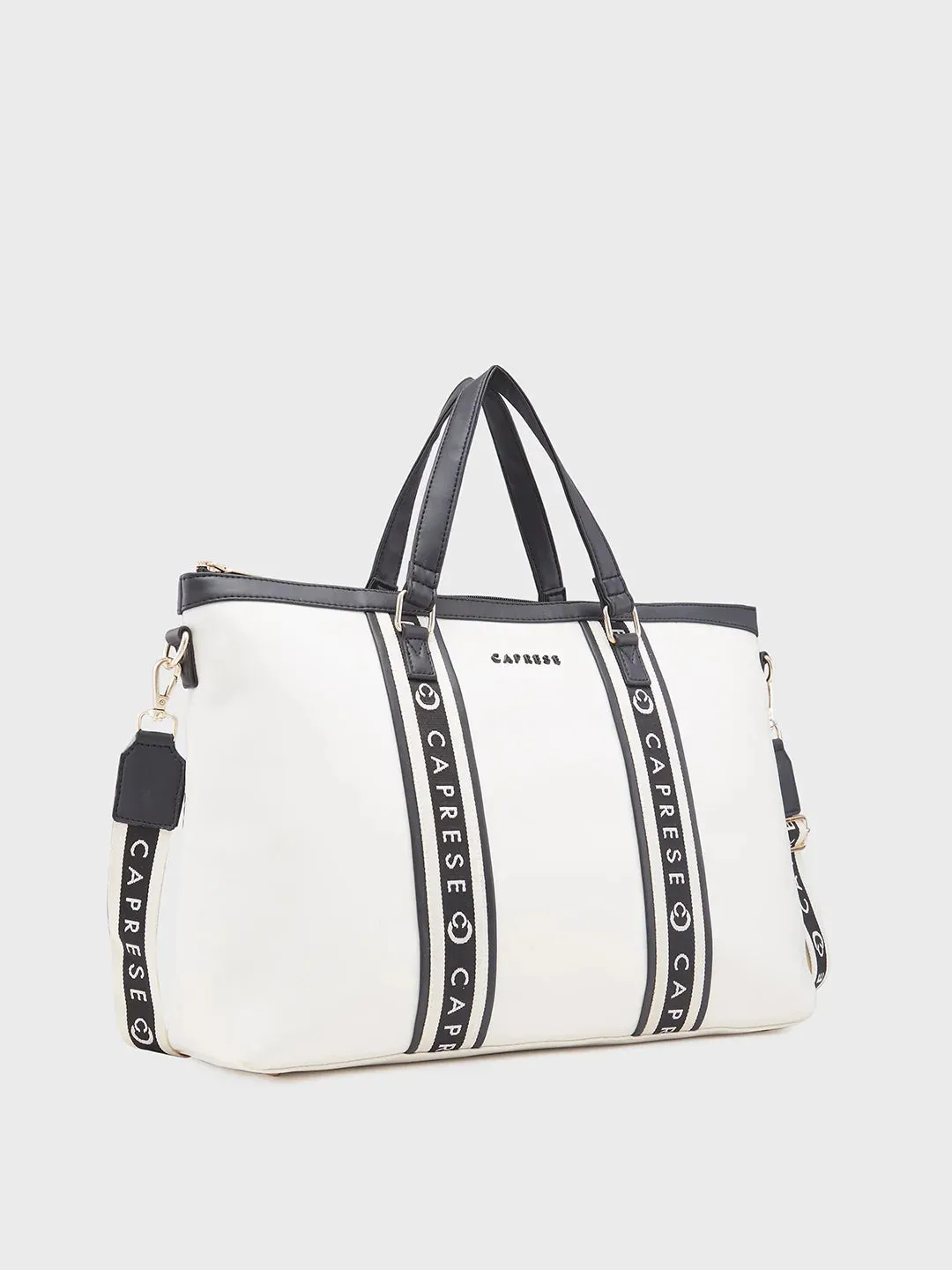 Caprese Trinity Large Cream Laptop Bag