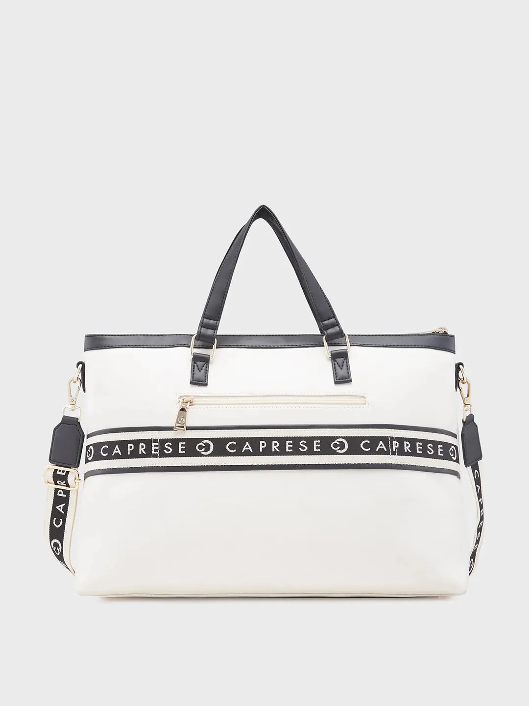 Caprese Trinity Large Cream Laptop Bag