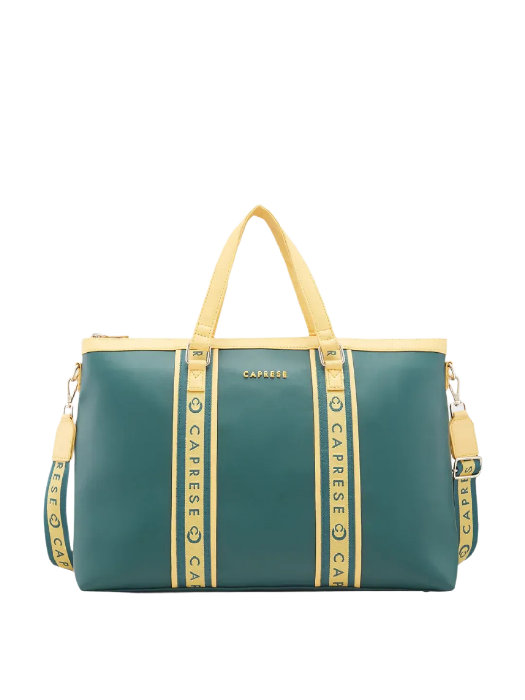 Caprese Trinity Large Dark Green Laptop Bag