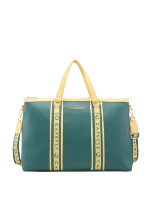 Caprese Trinity Large Dark Green Laptop Bag