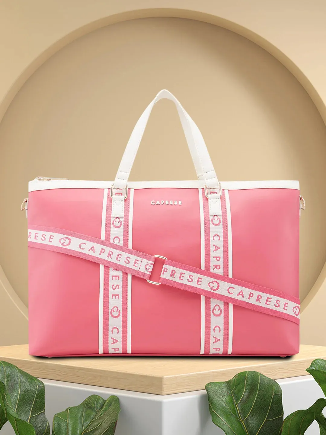 Caprese Trinity Large Fuchsia Laptop Bag