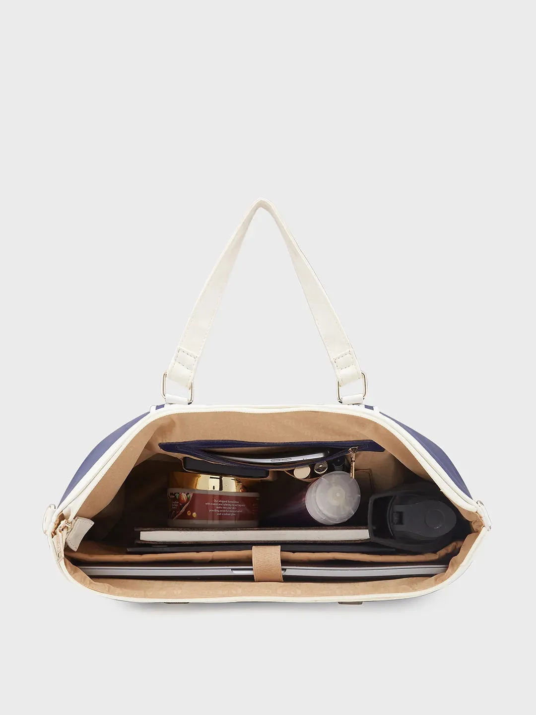 Caprese Trinity Large Navy Laptop Bag