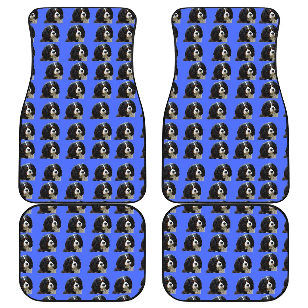 Cavalier King Charles Spaniel Car Mats - Tri (Front & Back)