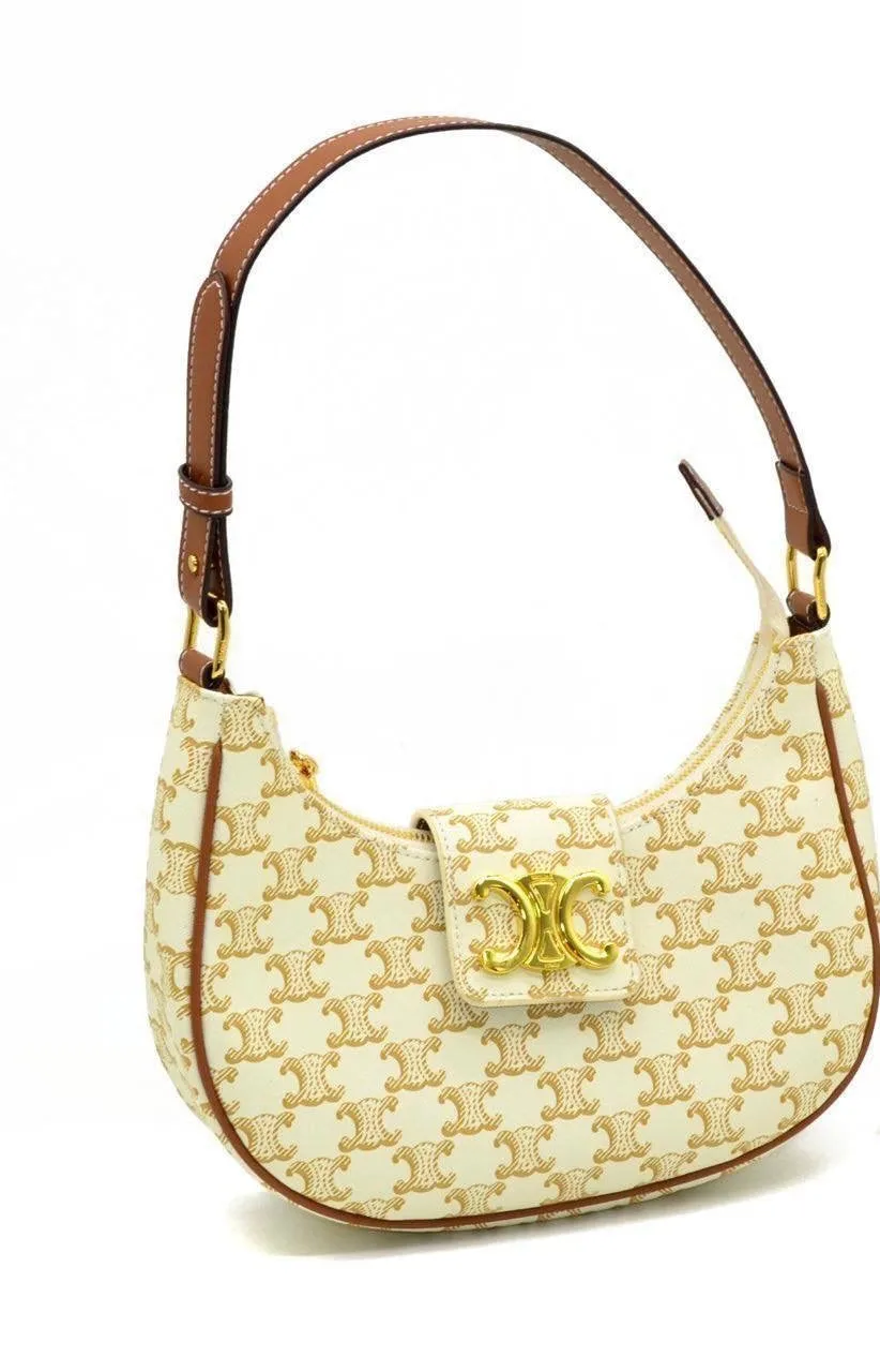 Celine Paris Triomphe Canvas Shoulder Bag