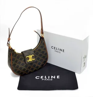 Celine Paris Triomphe Canvas Shoulder Bag