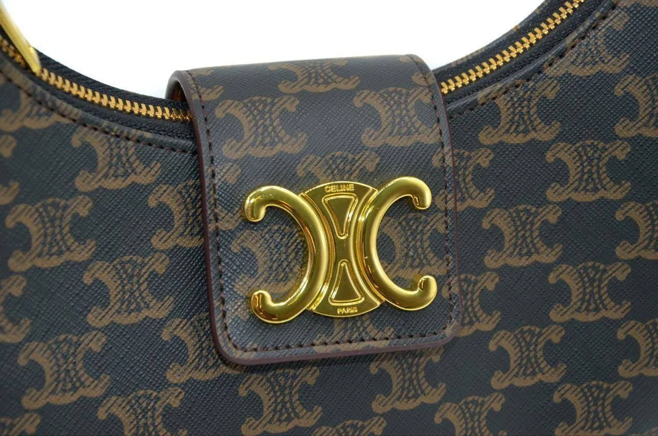 Celine Paris Triomphe Canvas Shoulder Bag