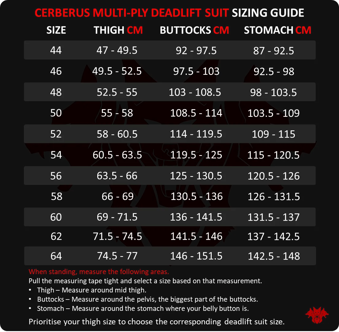 CERBERUS Multi-Ply Deadlift Suit