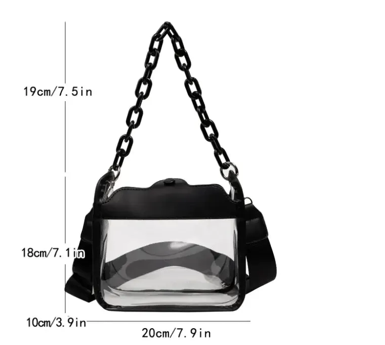 Chain Strap Stadium Crossbody