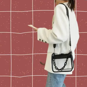 Chain Strap Stadium Crossbody