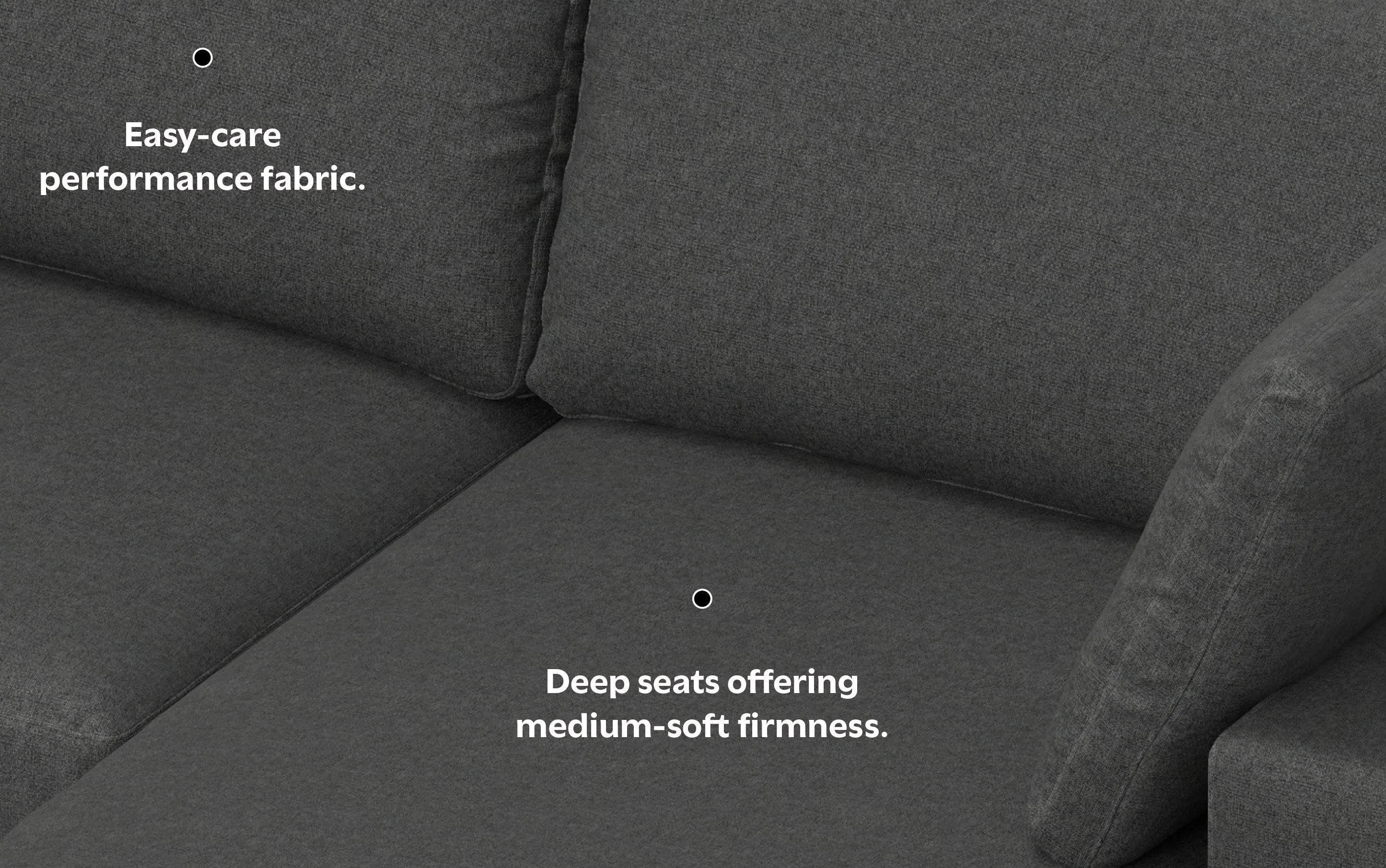 Charlie Deep Seater Right Sectional