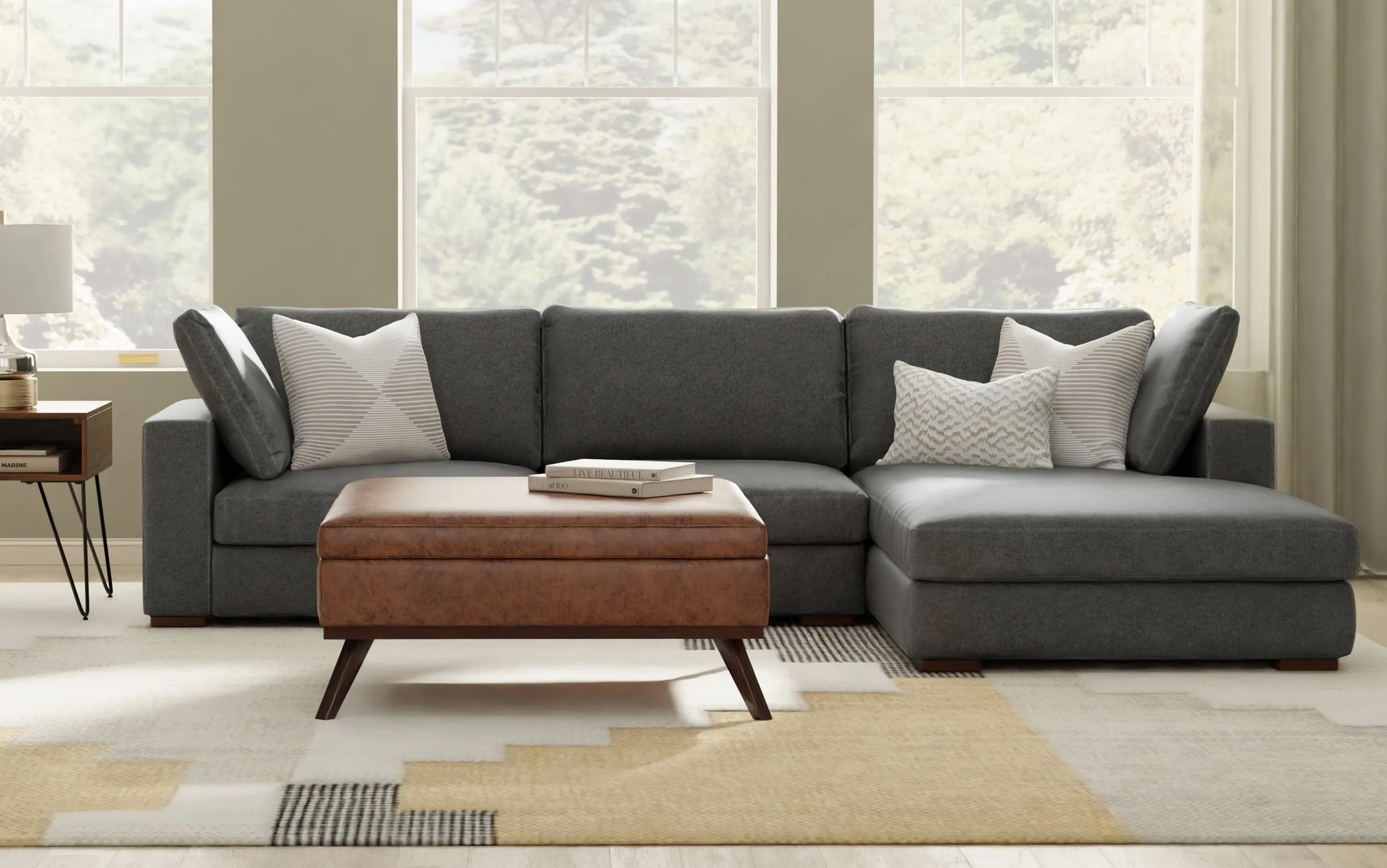 Charlie Deep Seater Right Sectional