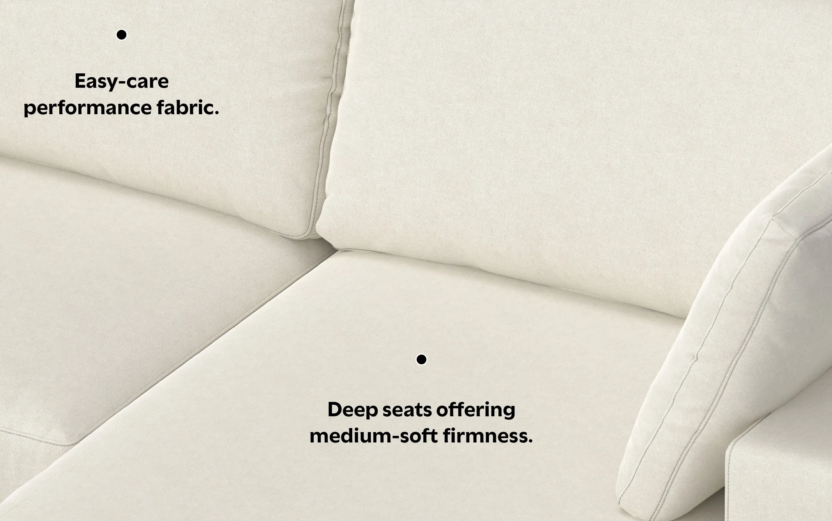 Charlie Deep Seater Right Sectional
