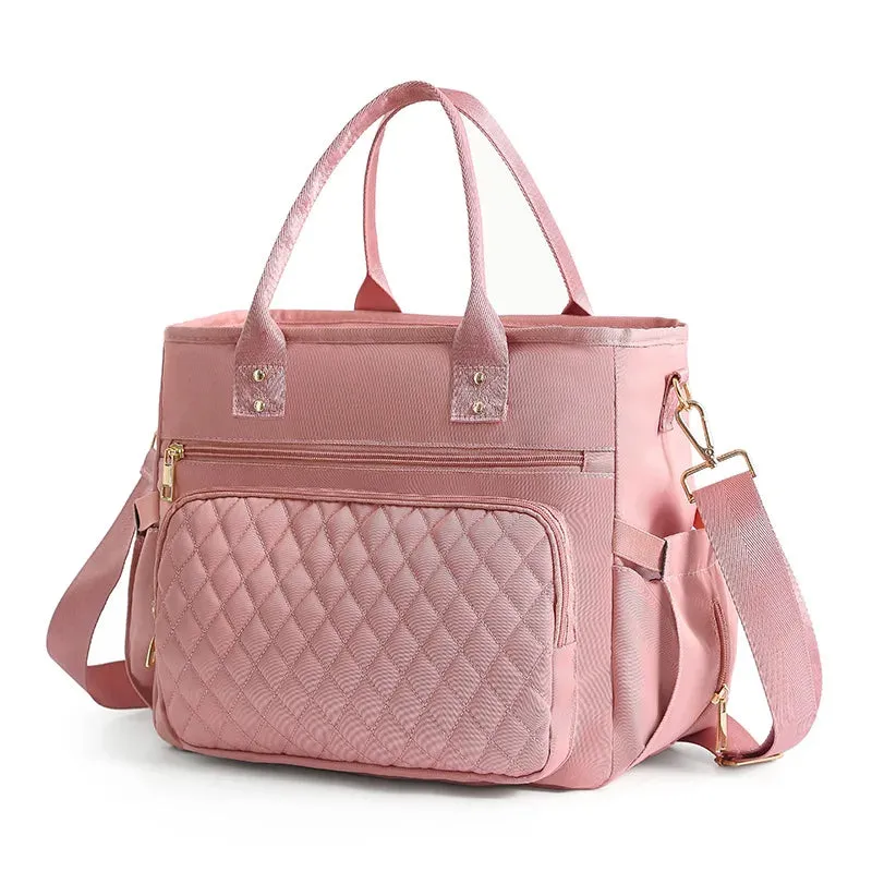 Chic Large-Capacity Lunch Tote Bag – Insulated & Waterproof for Work, Travel, Picnics & Mommy Essentials