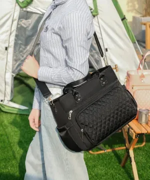 Chic Large-Capacity Lunch Tote Bag – Insulated & Waterproof for Work, Travel, Picnics & Mommy Essentials