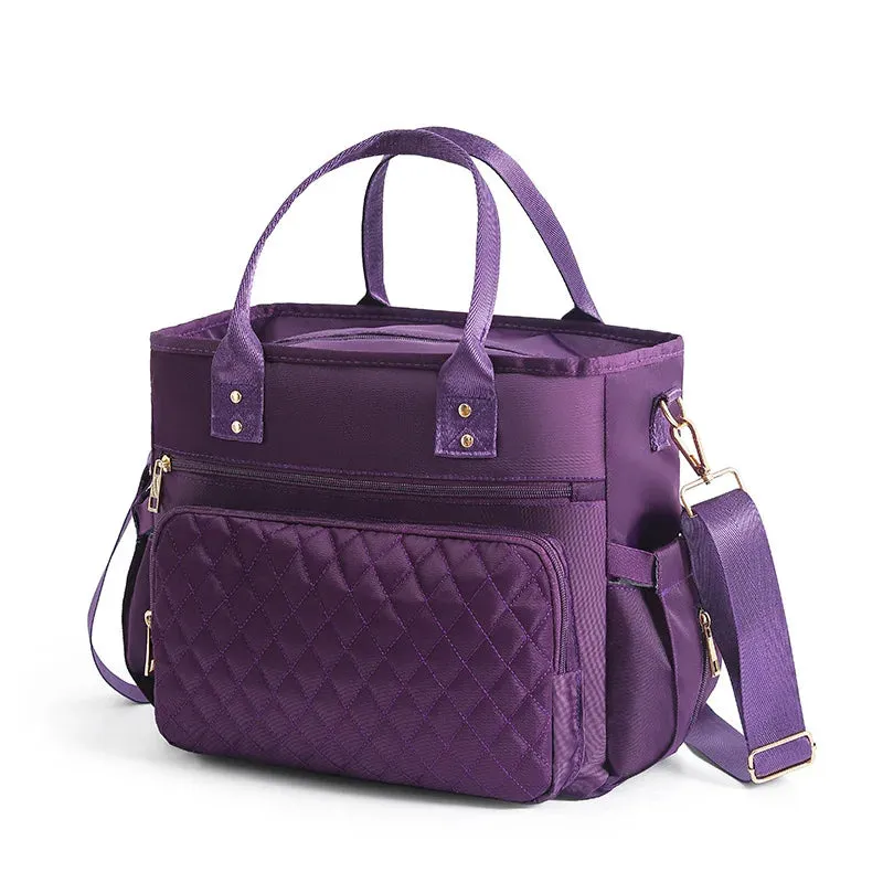 Chic Large-Capacity Lunch Tote Bag – Insulated & Waterproof for Work, Travel, Picnics & Mommy Essentials