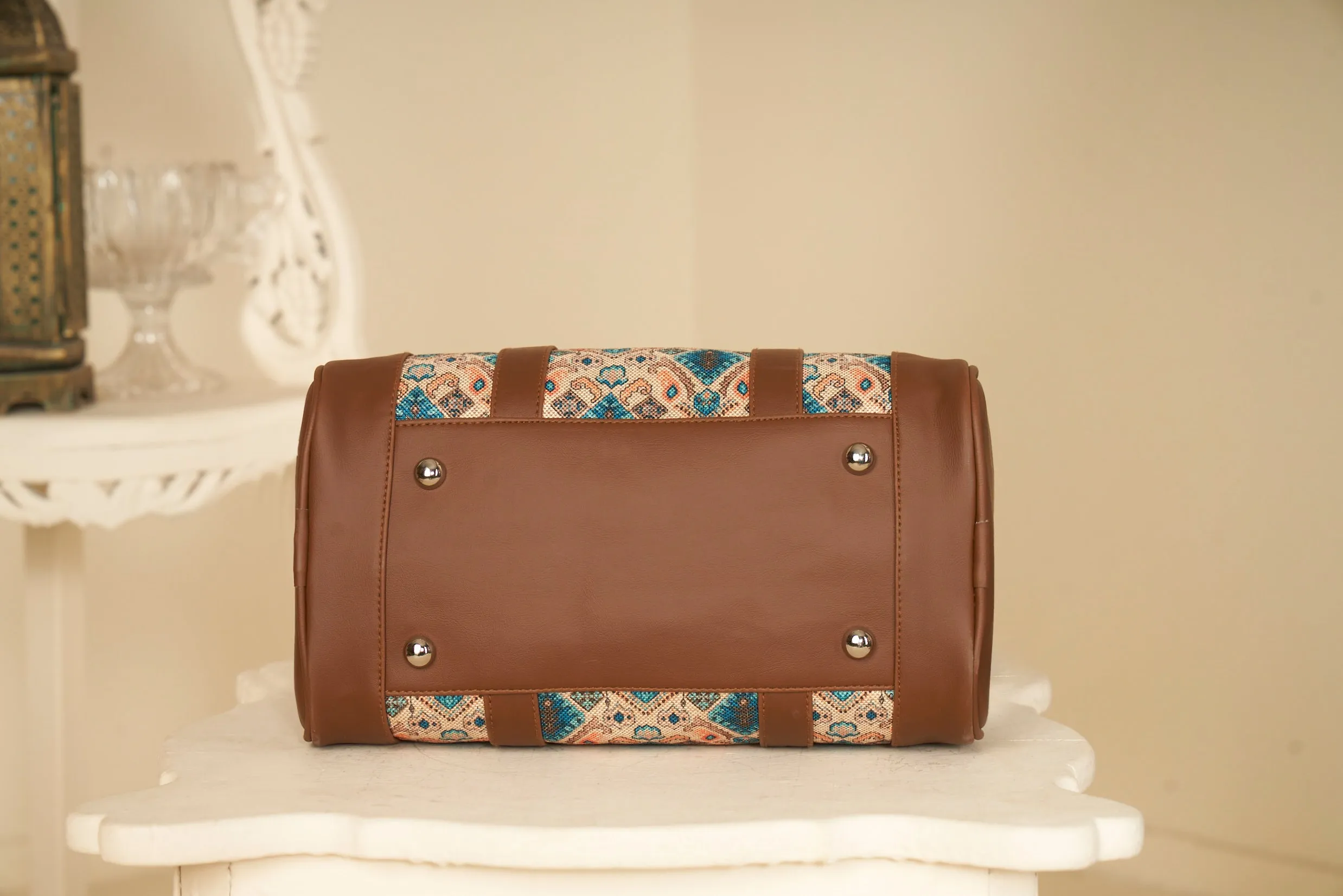 Chic Vegan Leather Women's Handbag - Double Handles for Style & Function