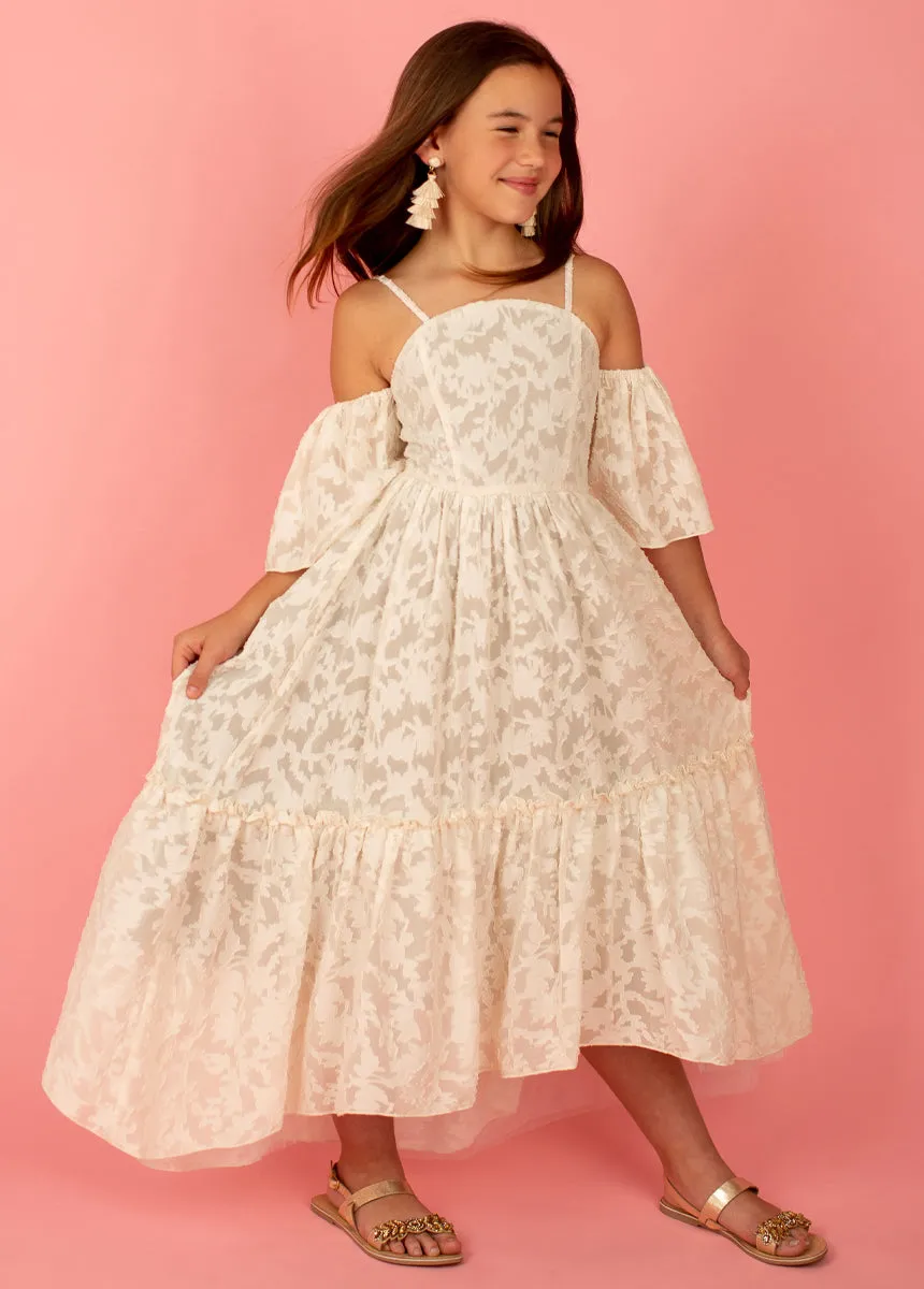 Chloe Dress in Bone White