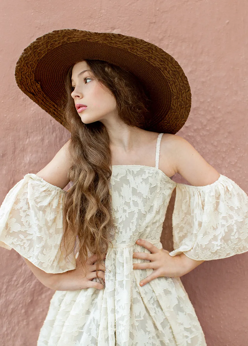 Chloe Dress in Bone White