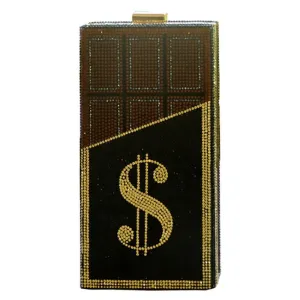 Chocolate $ Money Bar Evening Clutch: A sparkling bag for your night out