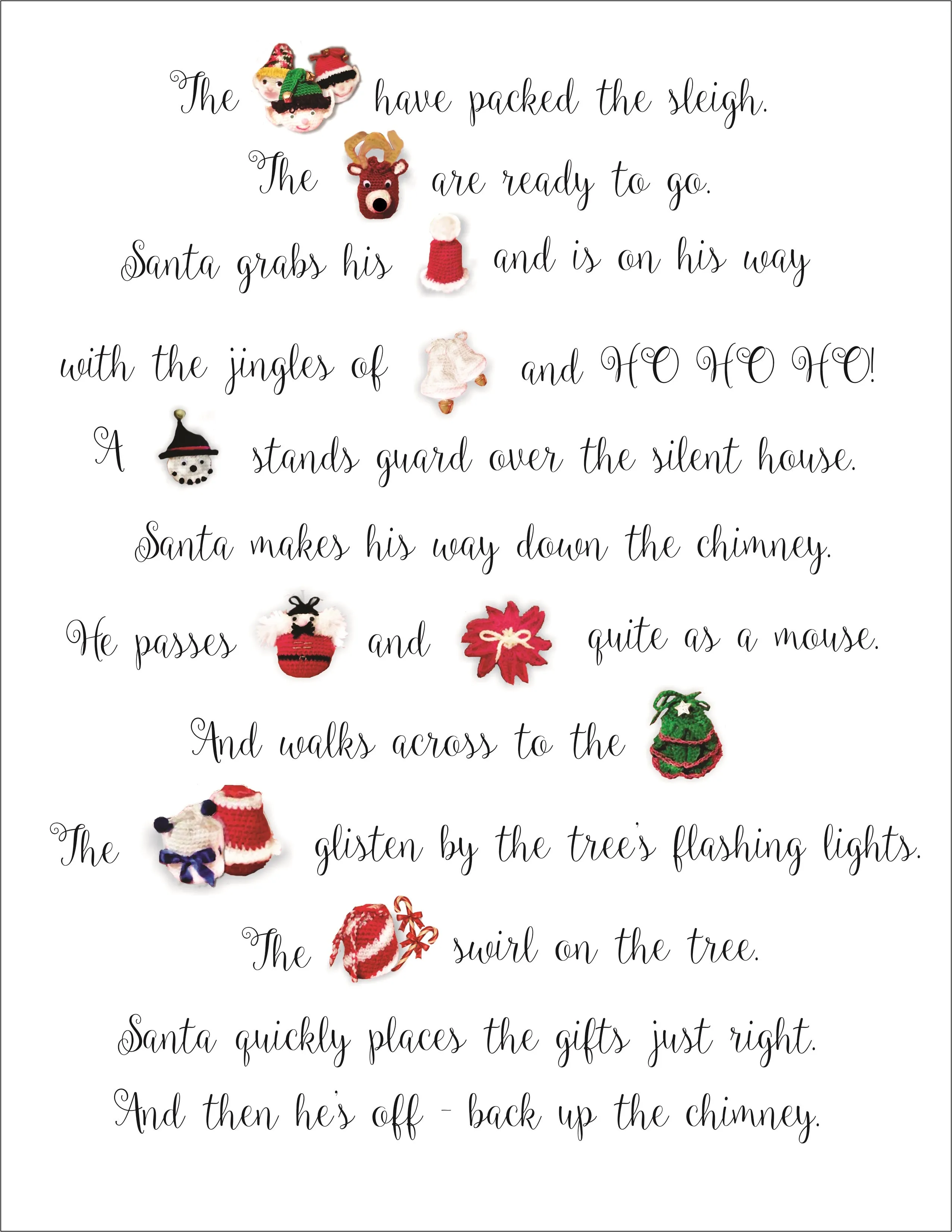 Christmas Gift Bags Crochet Pattern Ebook in PDF Format