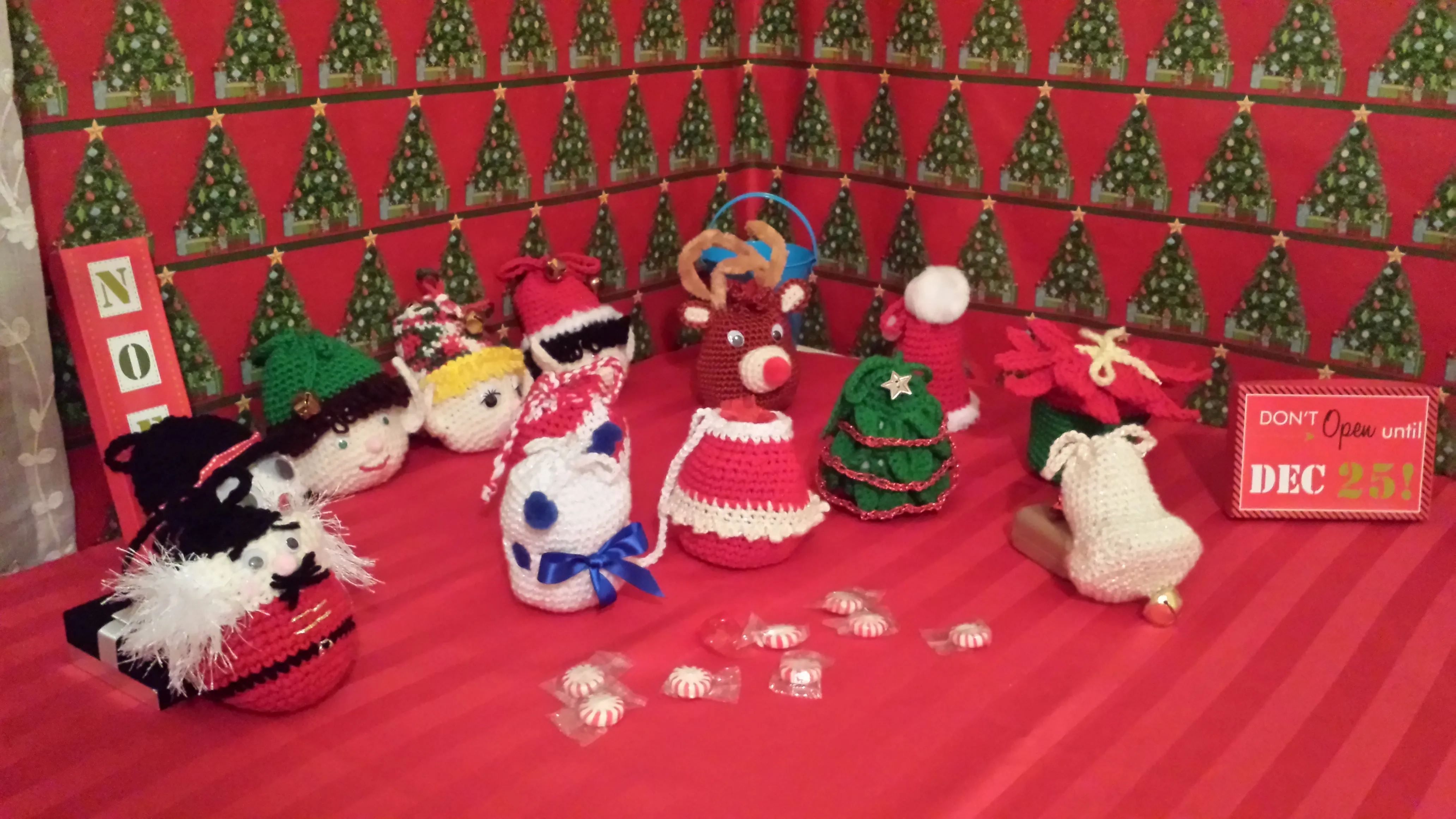 Christmas Ornament Goody Bag Crochet Pattern in PDF Format