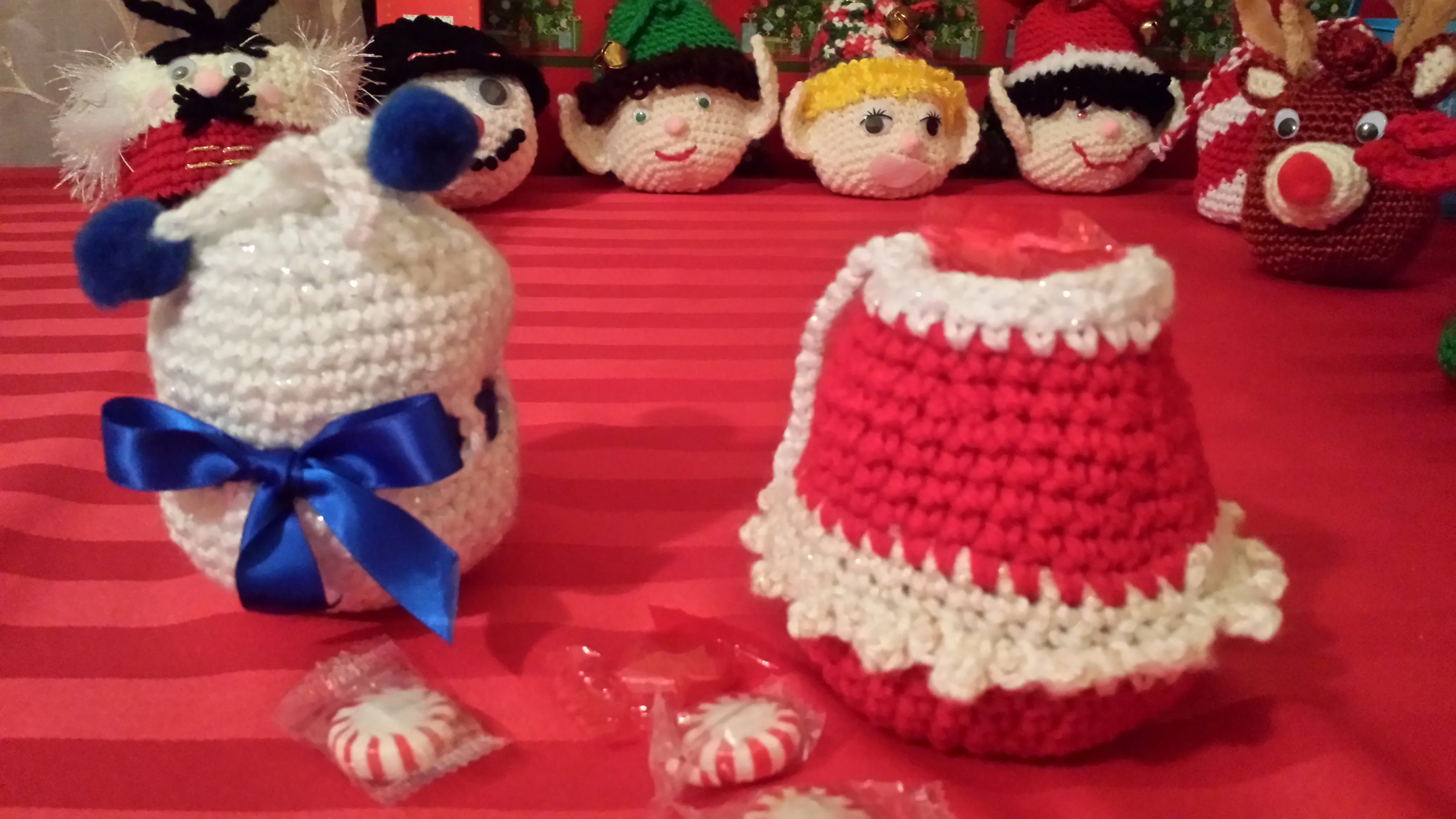 Christmas Ornament Goody Bag Crochet Pattern in PDF Format