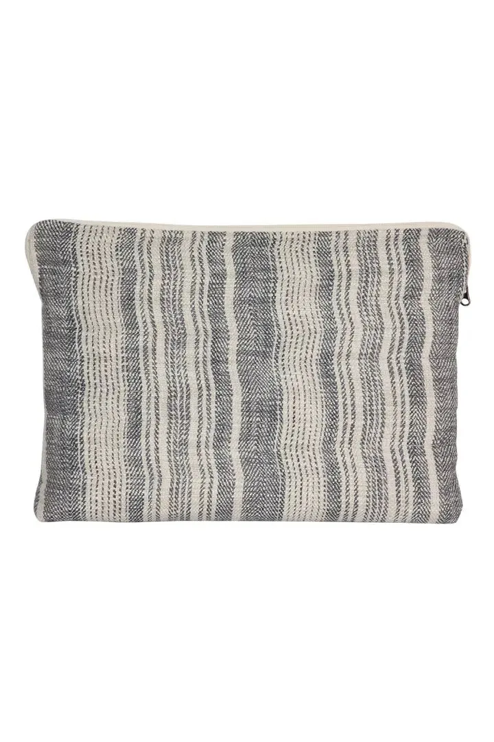 Chromium Herringbone Stripe Laptop Sleeve