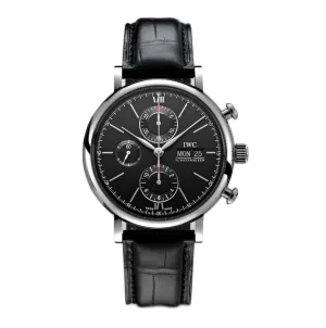 Chronograph Steel 42mm Black Dial