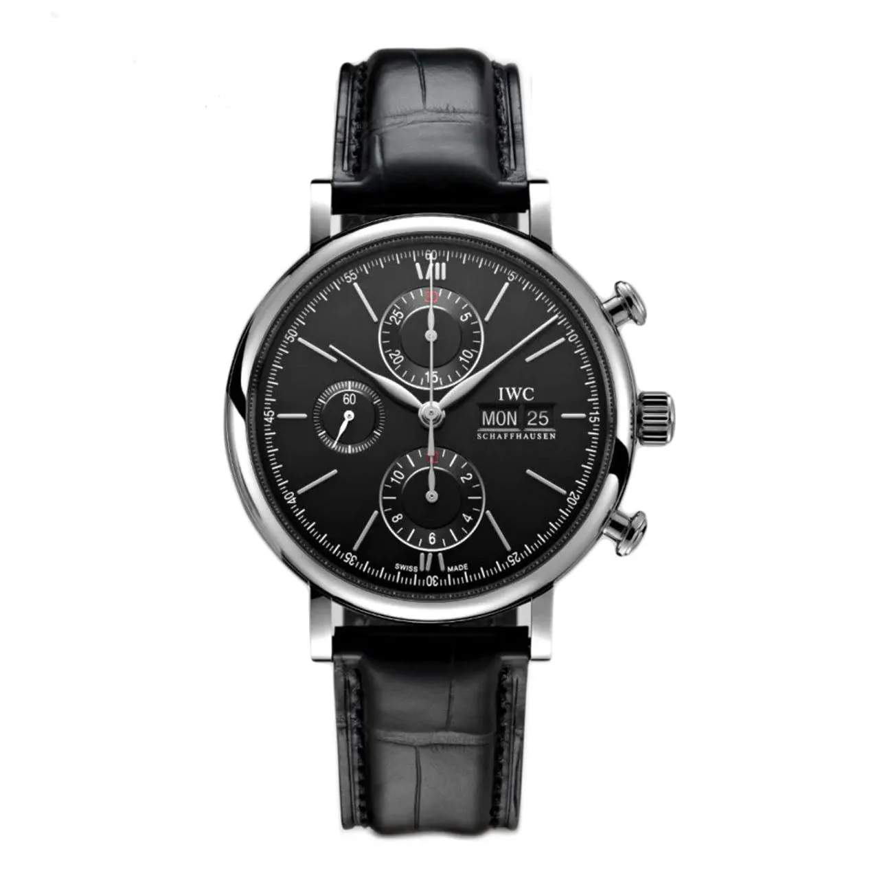 Chronograph Steel 42mm Black Dial