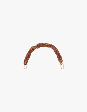 Clare V. Shortie Strap in Tortoise Resin