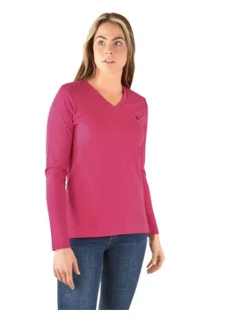 Classic V Neck L/S Tee