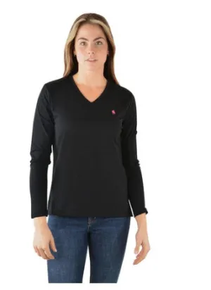 Classic V Neck L/S Tee
